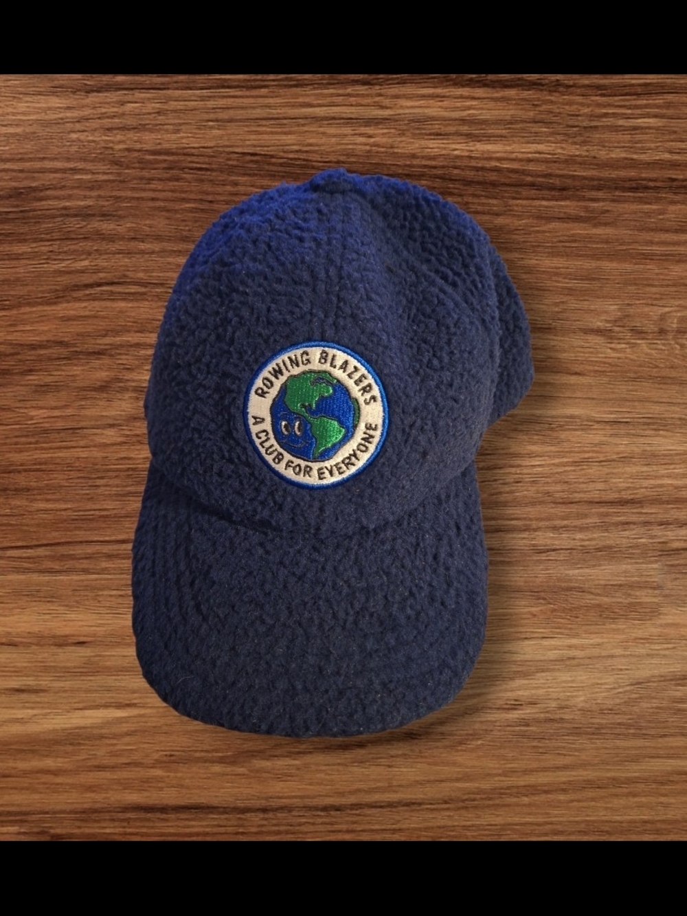 Rowing Blazers Navy Sherpa Baseball Hat with Earth Patch